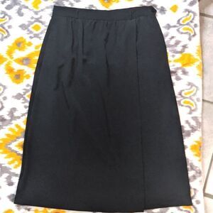 VINTAGE SMALL black side button skirt